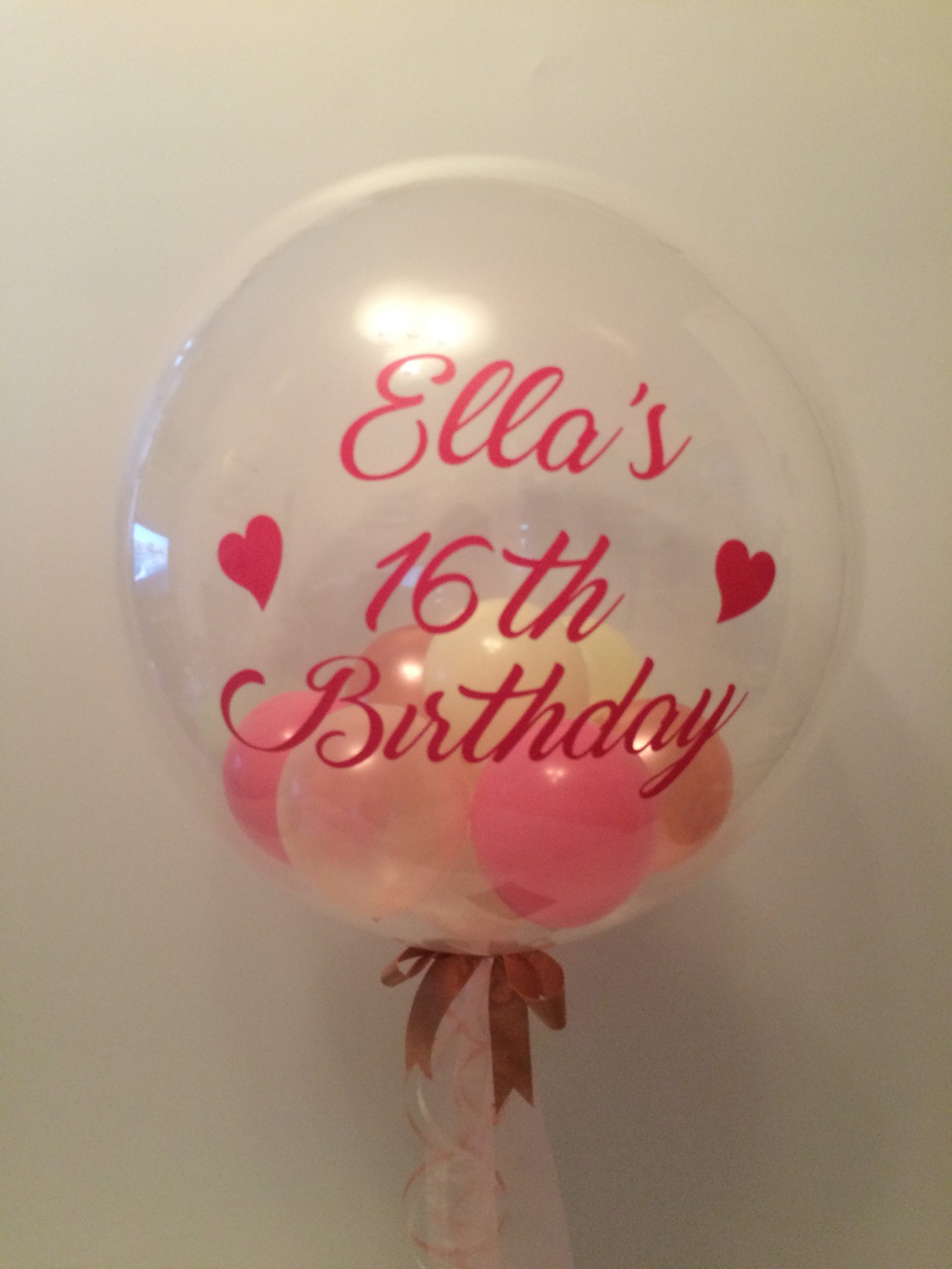 Personalised bubble balloon
